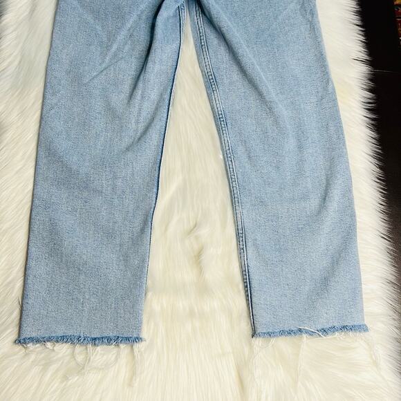 Re/Done Stove Pipe High Rise Straight Jeans - Picture 8 of 11